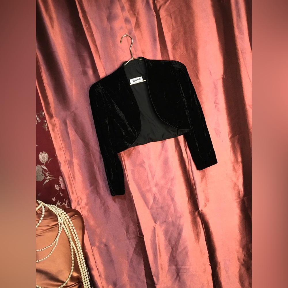 Vintage velvet bolero blazer